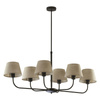 CHICAGO LINEN LAMPA SUFITOWA 6 PŁ