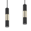VIVIEN BLACK/GOLD LAMPA WISZĄCA 5 PŁ