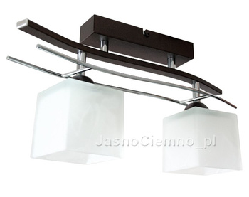 Lampa sufitowa LEO 2 brąz krótka