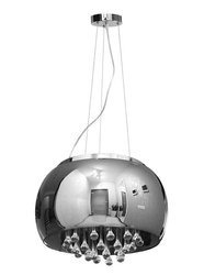 Lampa Szklana Stalowy krople wody 50cm