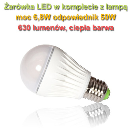 Lampa wisząca MILO 1 biała średnia