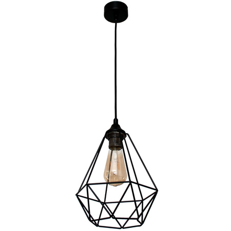 Lampa wisząca DIAMOND 1 czarny średni