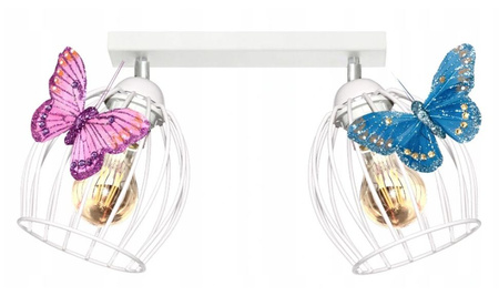 Lampa sufitowa MOTYLEK OWAL 2 biała