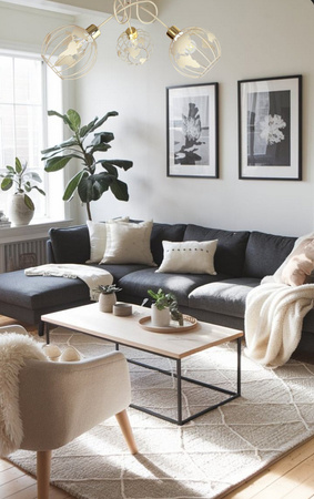 Lampa sufitowa EDISON GLOBUS 3 beż - złoty