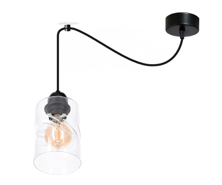 Lampa wisząca PAJĄK LOFT SZKŁO 1