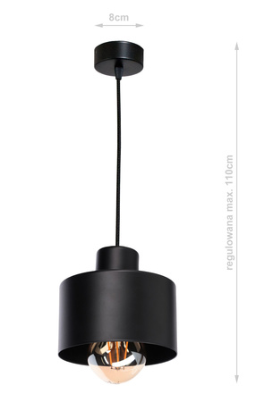 Lampa wisząca LOFT 1 biała