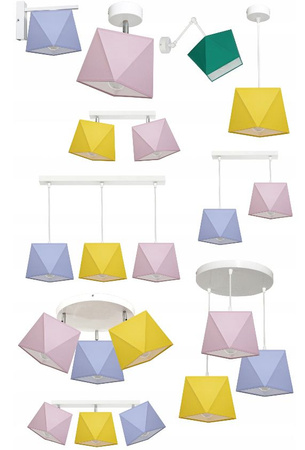 Lampa wisząca PAJĄK DIAMENCIK 1 różne kolory