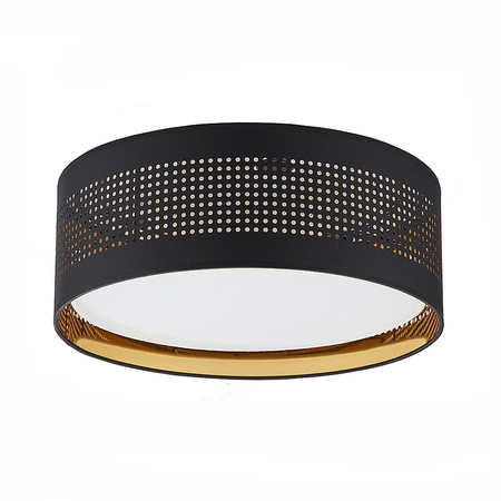 TAGO BLACK/GOLD LAMPA SUFITOWA 3 PŁ 450