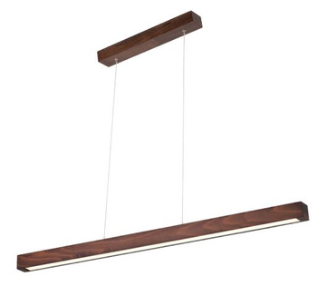 Lampa wisząca SMALL 2 LED 100 orzech drewniana