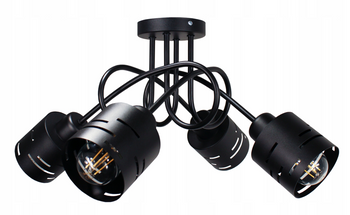 Lampa sufitowa EDISON ELITE 4 czarna