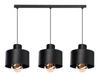 Lampa wisząca LOFT 3 czarna