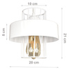 Lampa wisząca LOFT PRESTIGE 4 listwa biała