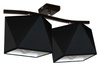 Lampa sufitowa FALA ABAŻUR 3D czarny 2 pł.