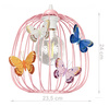 Lampa wisząca MOTYLEK DRUM 3 RÓŻ owal