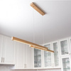 Lampa wisząca SMALL DOUBLE LED 120 dąb drewniana