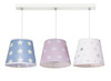 Lampa wisząca STARS 3 różowa