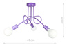 Lampa wisząca EDISON 3 fiolet