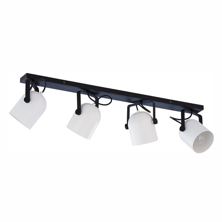 SPECTRA BLACK/WHITE LAMPA SUFITOWA 4 PŁ LISTWA