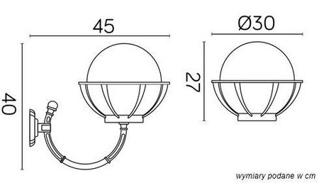 Kule z koszykiem 250 K 3012/1/KPO 250