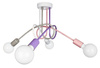 Lampa sufitowa EDISON 4 multicolor róż
