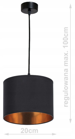 Lampa wisząca GOLD 1 zielona