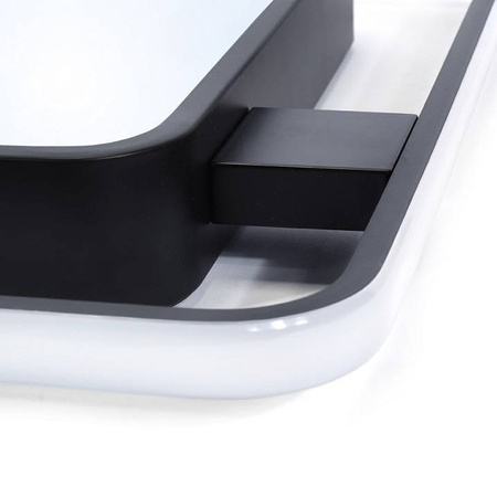 LAMPA DEKORACYJNA PANEL 66W KWADRAT CZARNA STELLA + PILOT DL-F01