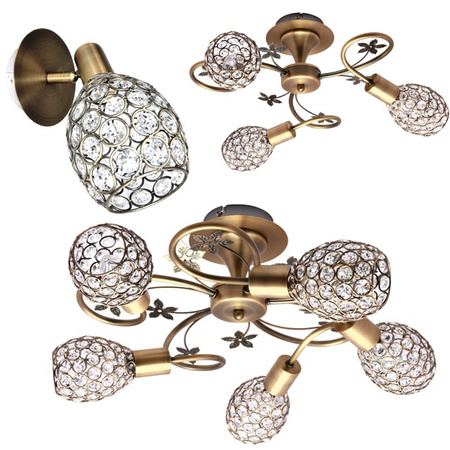 Lampa sufitowa BELLA 5 patyna