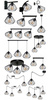 Lampa wisząca WIRE 3 koło