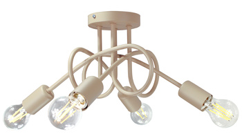 Lampa sufitowa EDISON 4 beż