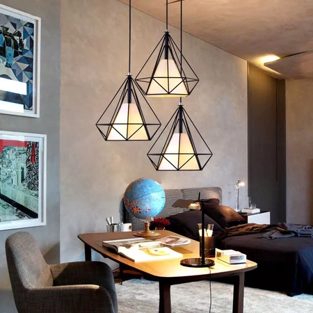 Lampa loft Diament okrągłe mocowanie