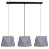 Lampa wisząca ABAŻUR 3D szary 3pł.