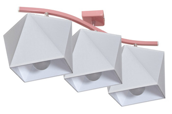 Lampa sufitowa FALA ABAŻUR 3D różowy 3pół.