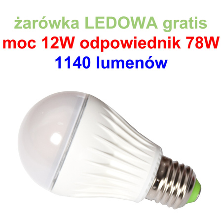 Lampa wisząca CONE 1 biała