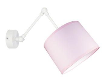 Kinkiet ABAŻUR PINK 1 przegubach