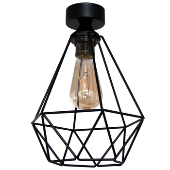 Lampa sufitowa DIAMOND 1 czarna średnia