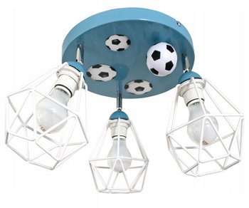 Lampa sufitowa MUNDIAL 3 DIAMOND niebiesko-biała