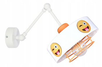 Lampa wisząca PAJĄK EMOTIKON 1 żółta