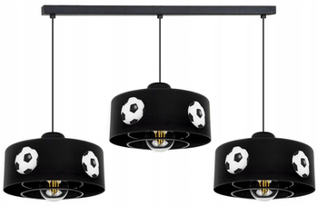 Lampa wisząca MUNDIAL SPIRO 3 czarna