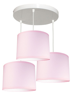 Lampa wisząca ABAŻUR PINK 3 koło