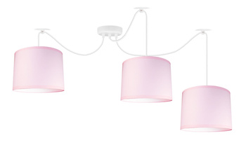 Lampa wisząca ABAŻUR PINK 3 pająk