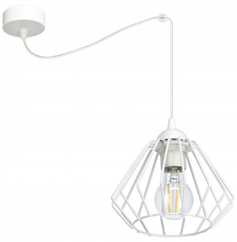 Lampa wisząca Pająk WIRE 1 biały