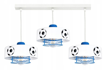 Lampa wisząca MUNDIAL SPIRO 3 niebieska
