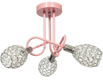 Lampa wisząca AMELIA 3 róż