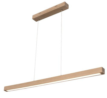 Lampa wisząca SMALL 2 LED 100 dąb drewniana