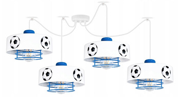 Lampa wisząca PAJĄK MUNDIAL SPIRO 4 niebieska