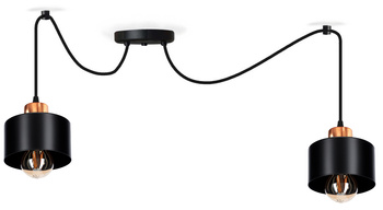 Lampa wisząca PAJĄK LOFT 2 COPPER