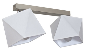 Lampa sufitowa ABAŻUR 3D biały 2pł.