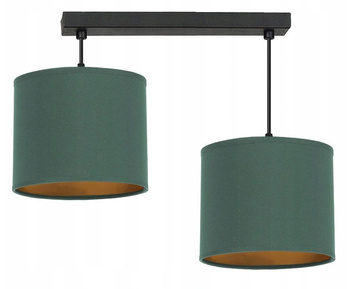 Lampa wisząca GOLD 2 zielona