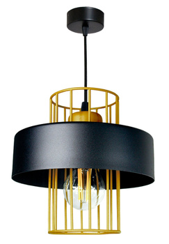 Lampa wisząca LOFT PRESTIGE 1 czarno-złota