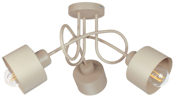 Lampa sufitowa EDISON LOFT 3 beż